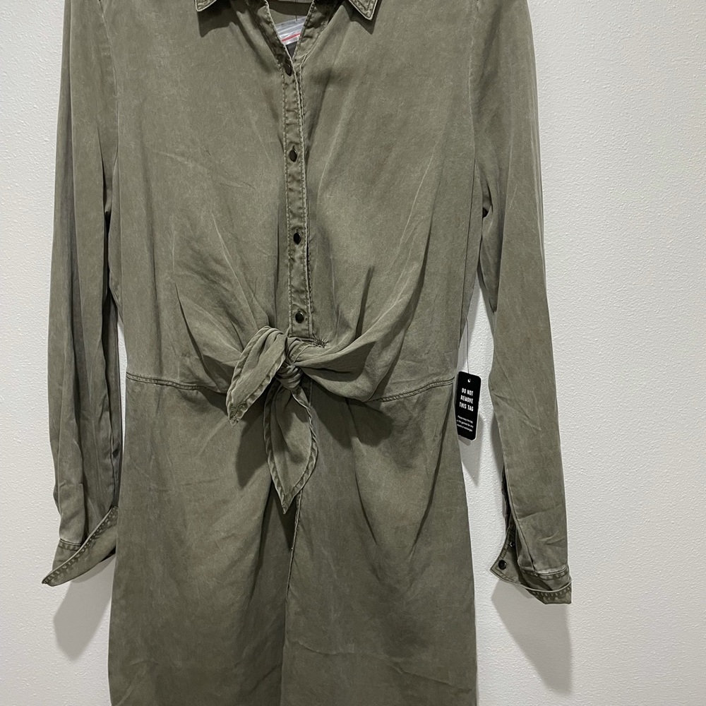 Knee length Denim Shirt dress